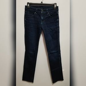 Uniqlo dark wash blue jeans